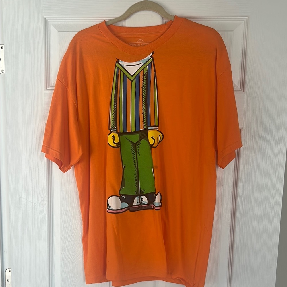 Sesame Street Burt Orange Graphic T-Shirt NWOT